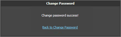 Change password success